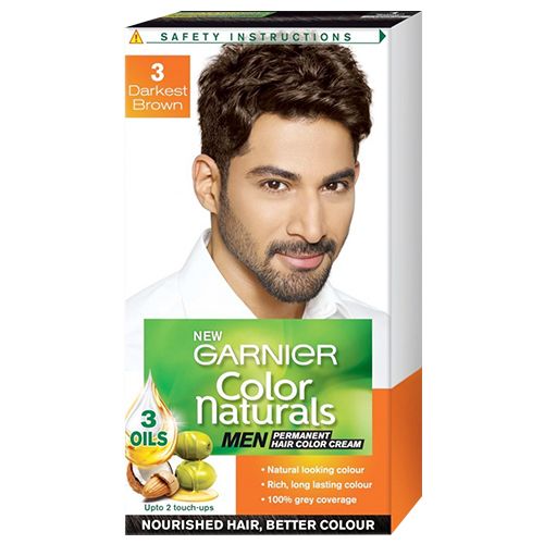 Garnier Colour Naturals - Hair Colour Mini Shade 3, Darkest Brown, 30 ml