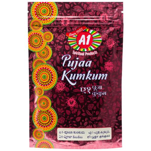 A1 Pure Kumkum - Maroon, No Chemicals, 100 g
