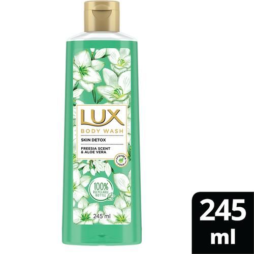 Lux Body Wash For Skin Detox - Freesia Scent & Aloe Vera With Glycerine, 245 ml