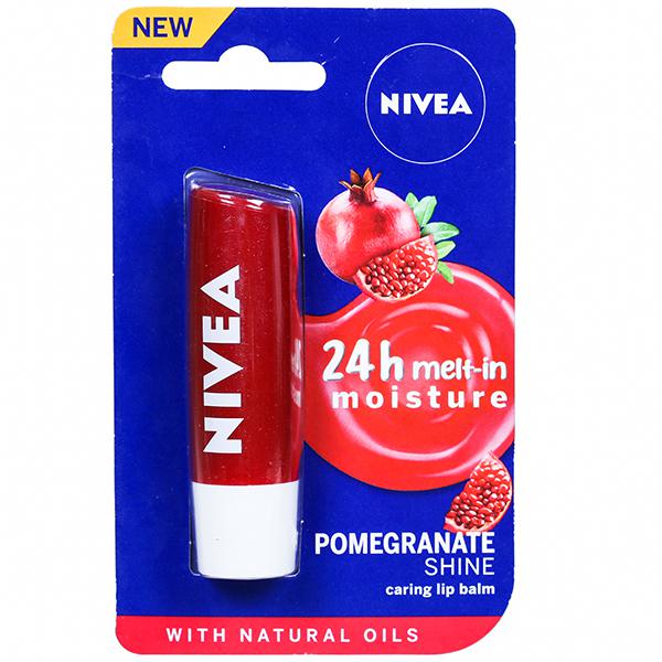 Nivea 24H Pomegranate Shine Caring Lip Balm 4.8G